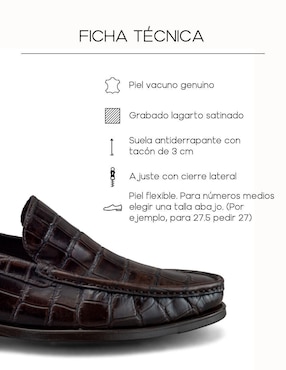 Zapato mocasín Dasalo para hombre