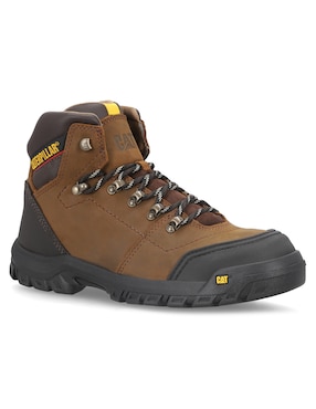 Bota industrial Caterpillar de cuero y piel