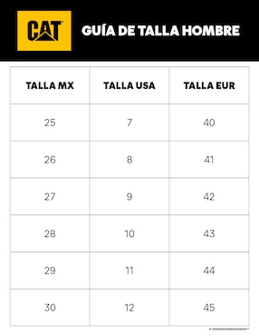 Botín Caterpillar de piel para hombre