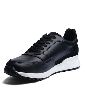 Tenis de piel Black Peppers para hombre