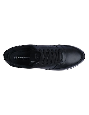 Tenis de piel Black Peppers para hombre