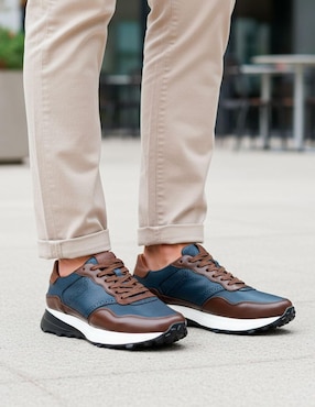 Tenis de piel Estilo DH para hombre