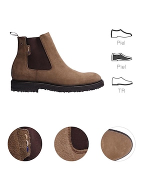 Botín Lob de piel para hombre