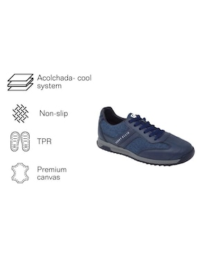Tenis Perry Ellis Tenis Casual Azul Marino para hombre