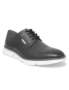 Tenis de piel Perry Ellis Zapato Oxford Derby Negro para hombre