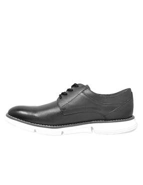 Tenis de piel Perry Ellis Zapato Oxford Derby Negro para hombre