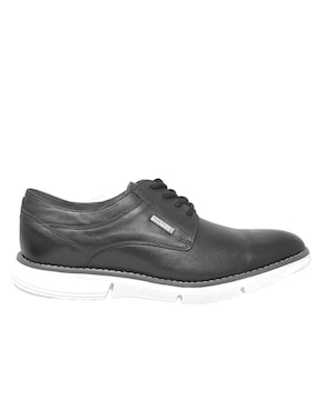 Tenis de piel Perry Ellis Zapato Oxford Derby Negro para hombre