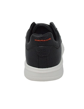 Tenis de piel Perry Ellis Tenis Casual Slip-On Negro para hombre