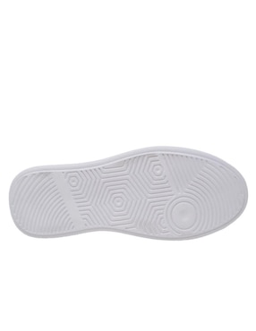Tenis Perry Ellis Sneaker Blanco con Tonos Azul Marino para hombre