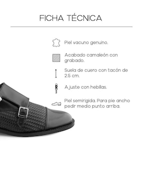 Zapato monk Dasalo para hombre