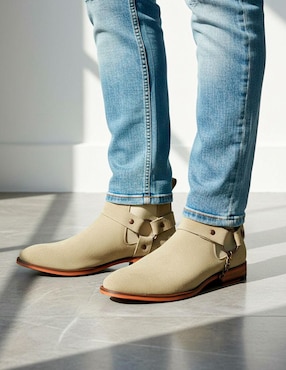 Botín Estilo Dh de piel para hombre