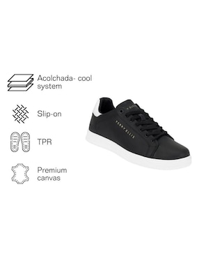 Tenis de piel Perry Ellis para hombre