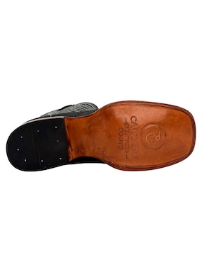 Bota Calzado Del Bajío Vaquera de piel para hombre