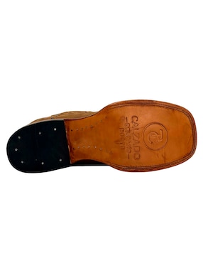Bota Calzado del Bajío Vaquera de piel para hombre