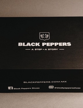 Tenis de piel Black Peppers para hombre