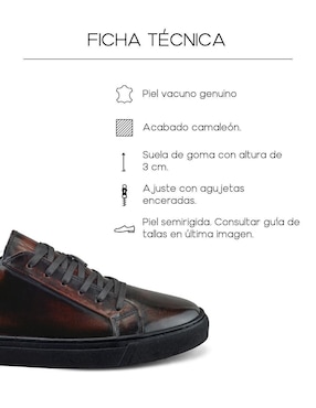 Tenis de piel Dasalo para hombre
