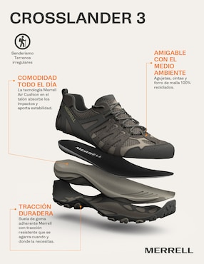 Tenis de piel Merrell Crosslander para hombre