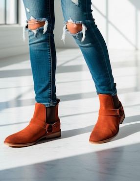 Botín Estilo Dh de piel para hombre