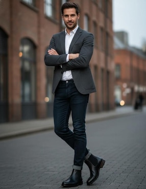 Bota Gallery de piel para hombre