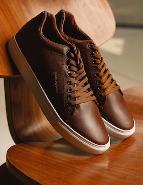 Tenis de piel Black Peppers para hombre