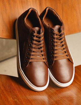 Tenis de piel Black Peppers para hombre