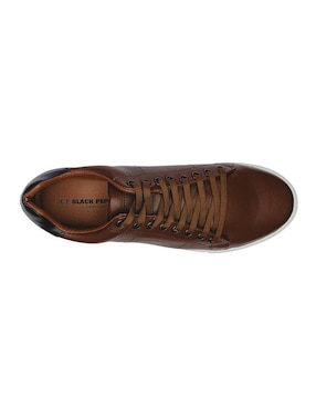 Tenis de piel Black Peppers para hombre