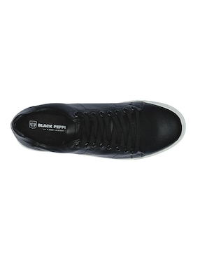 Tenis de piel Black Peppers para hombre