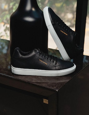 Tenis de piel Black Peppers para hombre