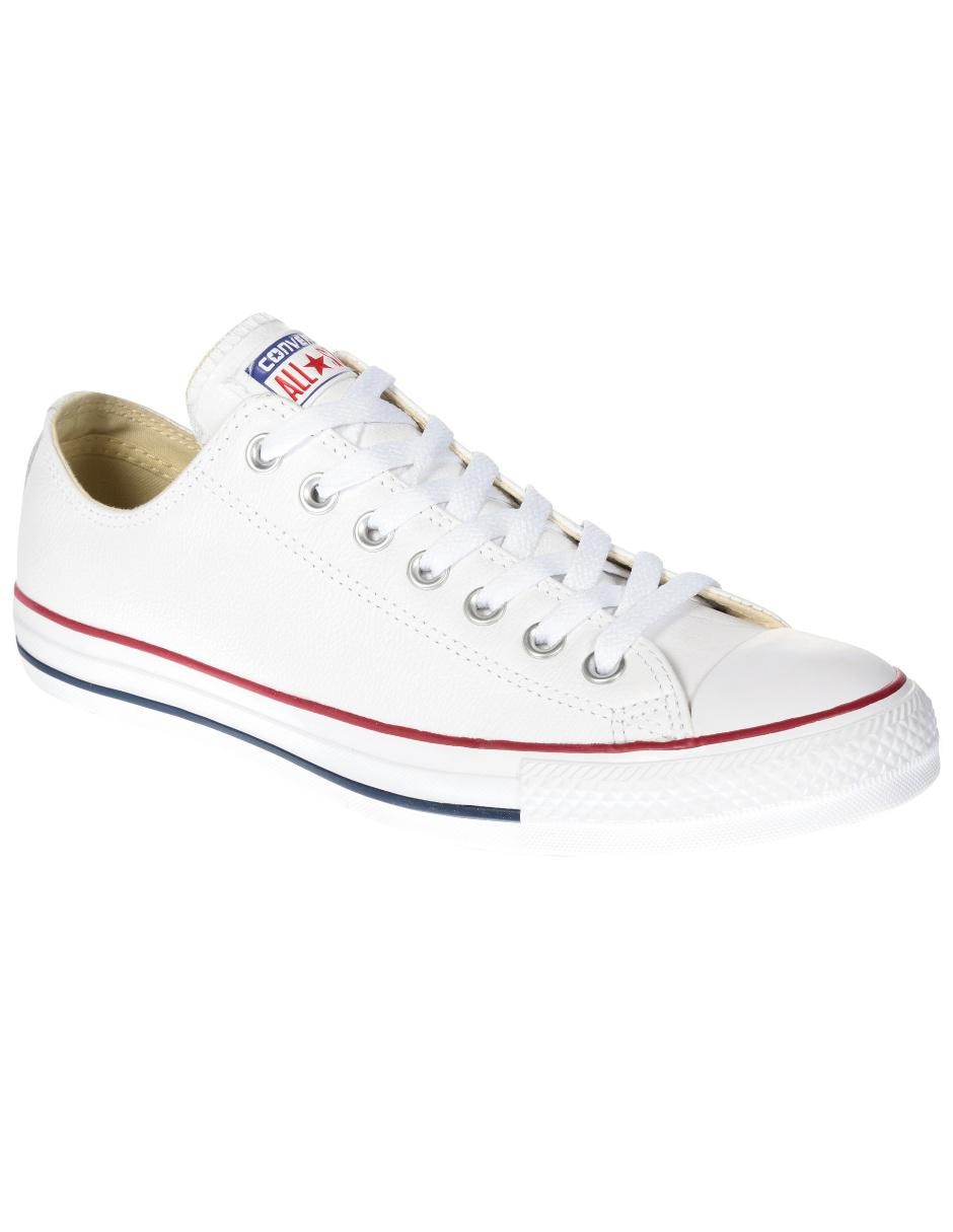 Tenis converse shop blancos de piel