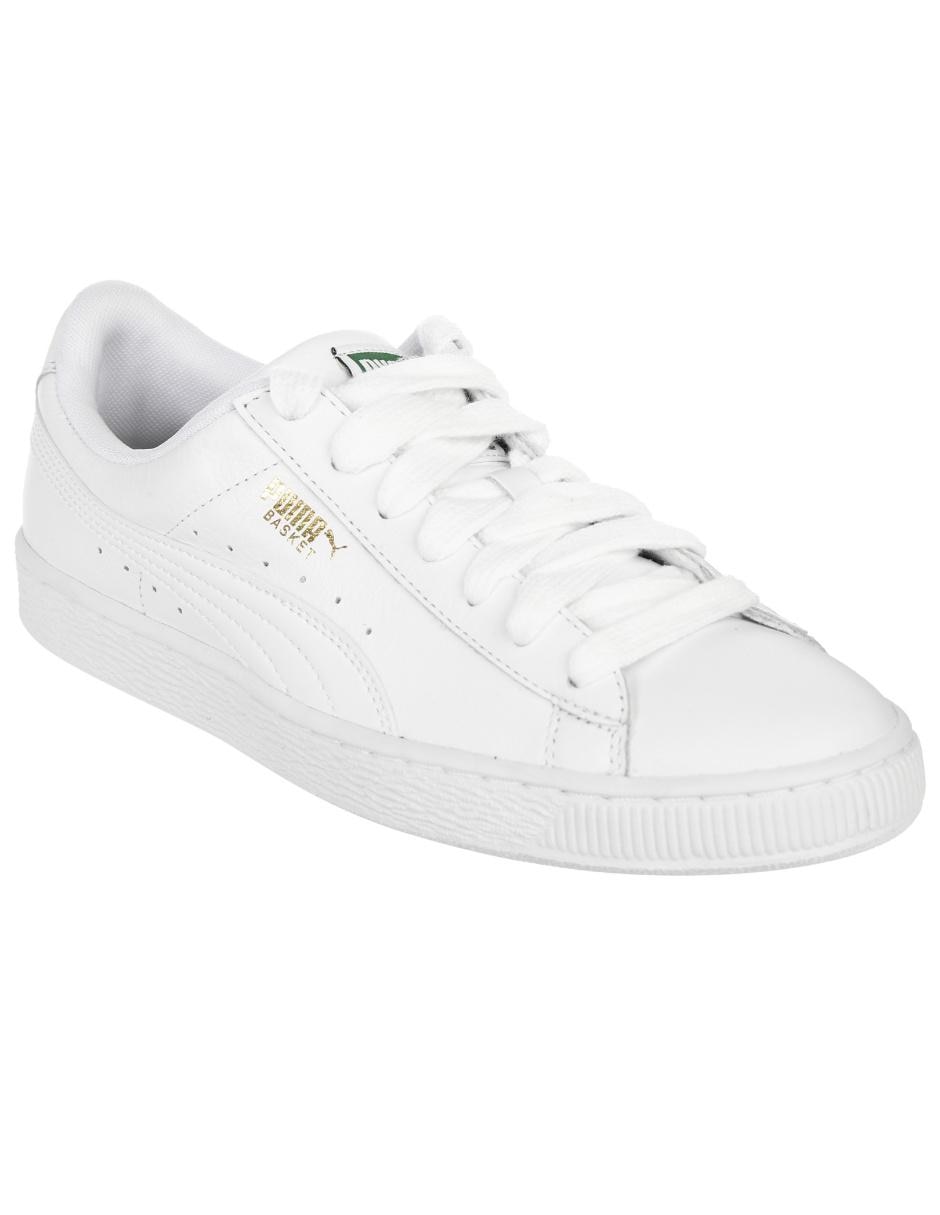 tenis blancos de piel hombre