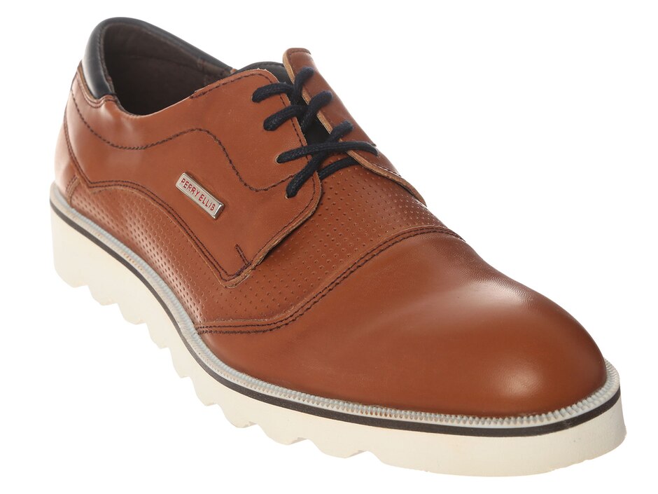 Calça Social Perry Ellis - Linho Com Ajuste Moderno