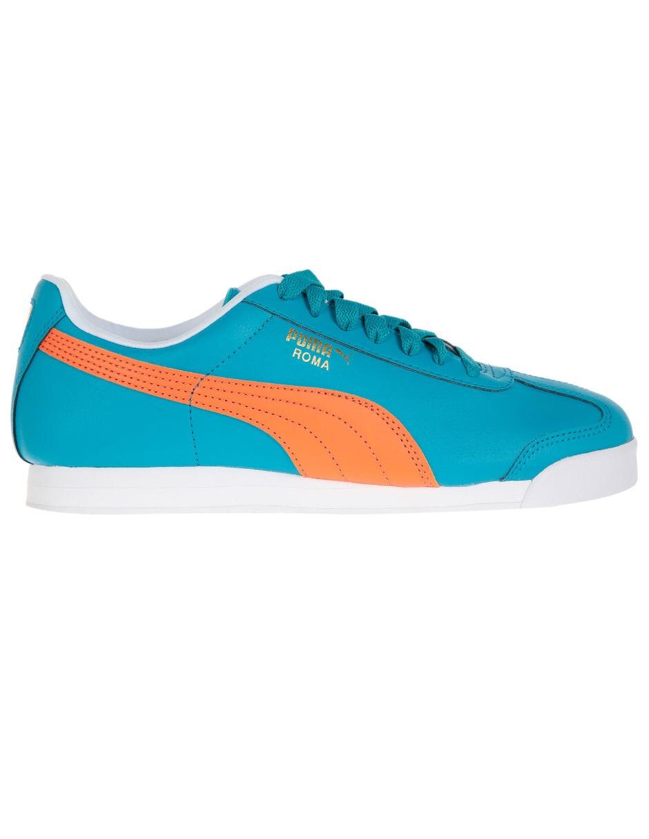 tenis puma azul con blanco