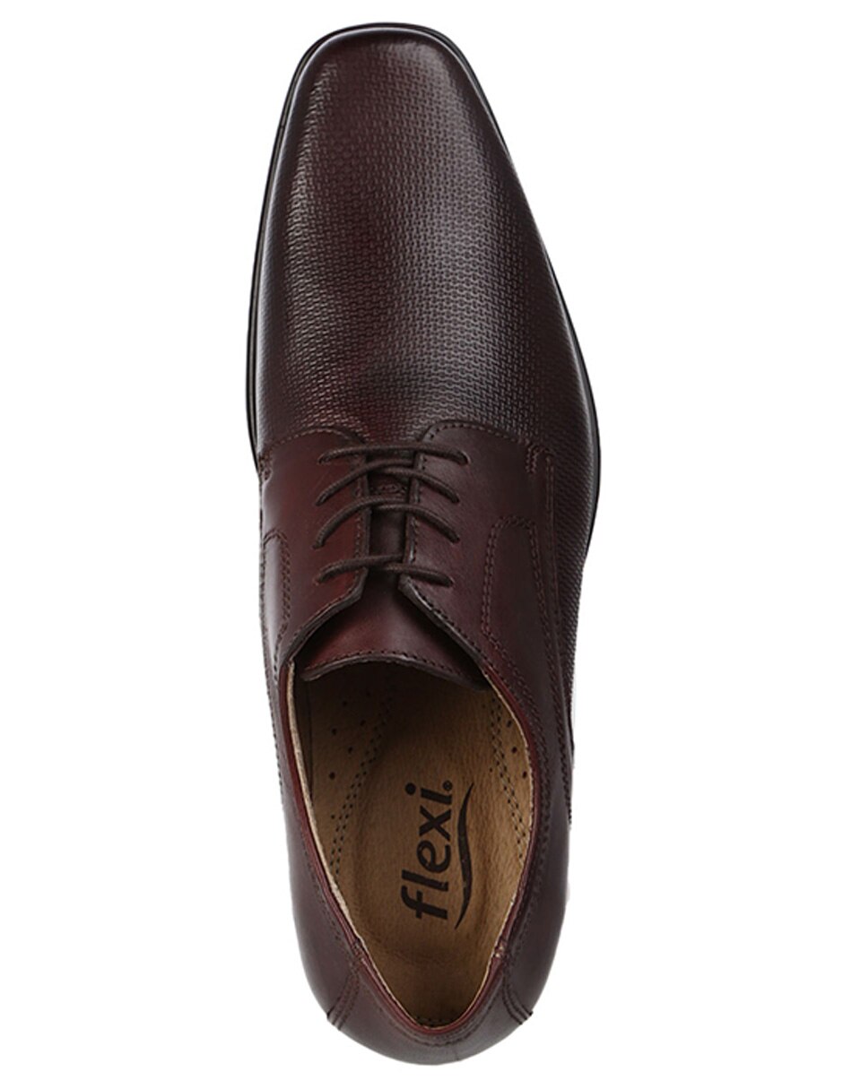 Zapato derby Flexi piel café en Liverpool