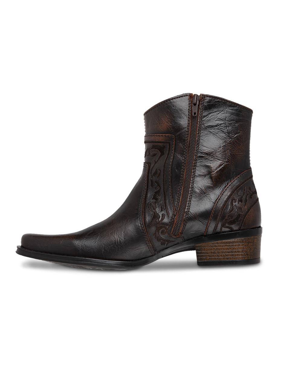 Bota de piel para hombre