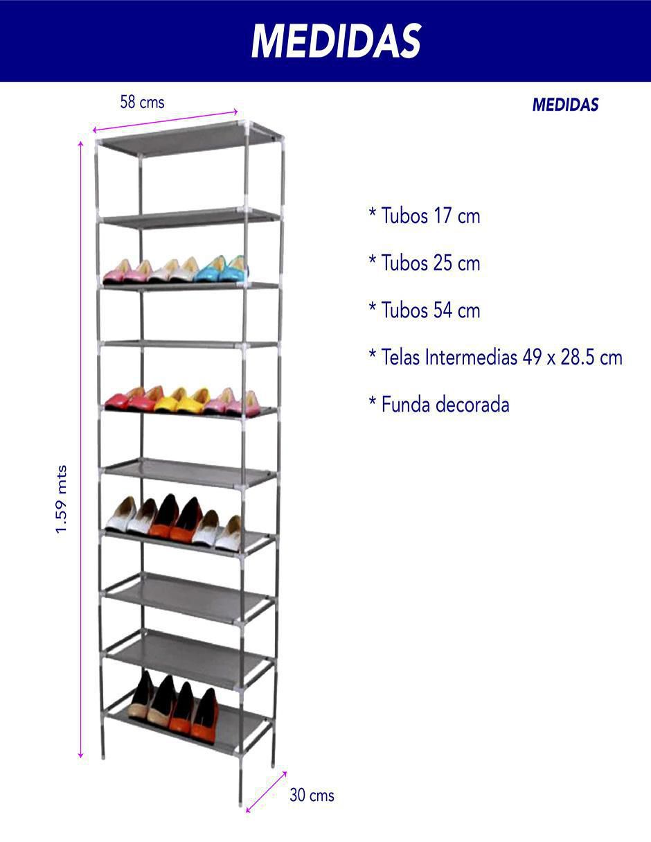 Zapatera 27 pares de zapatos adulto 3