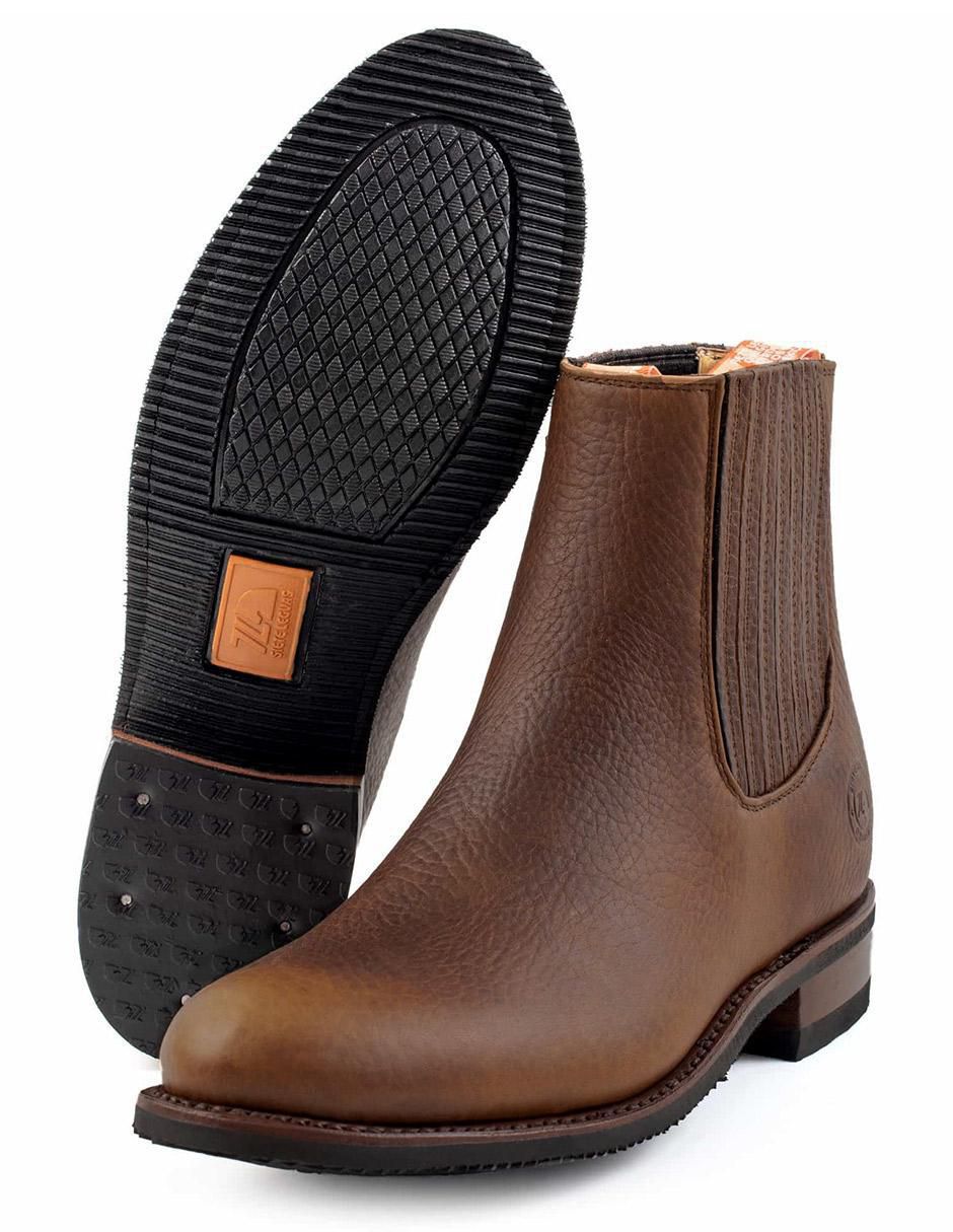 Bota casual siete leguas de piel para hombre