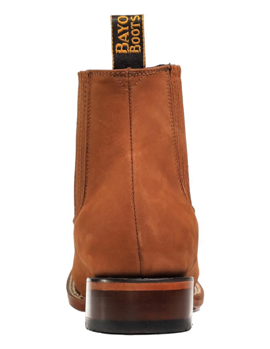 Botín de piel para hombre