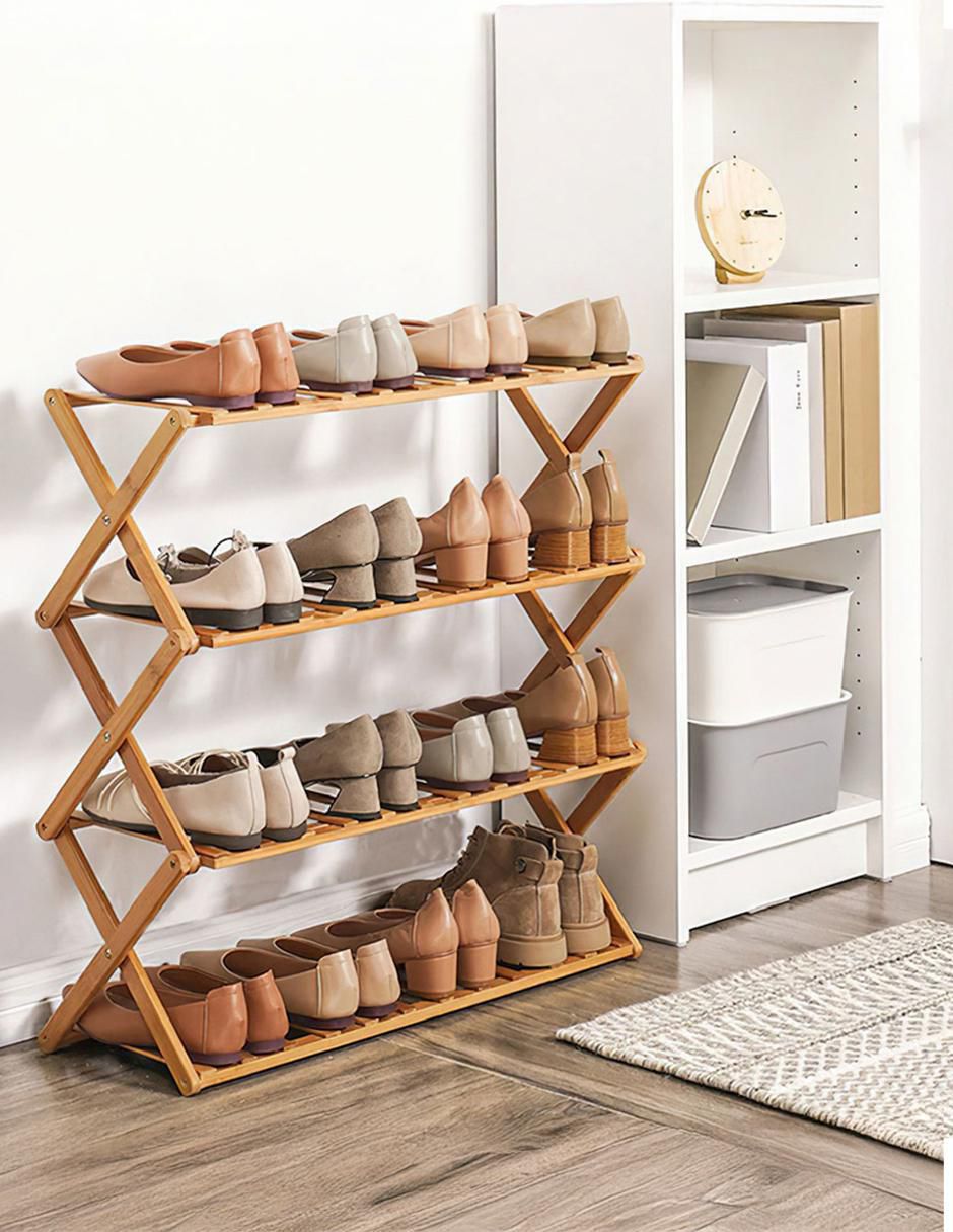 Zapatera armable mueble para 16 pares de zapatos adulto 4