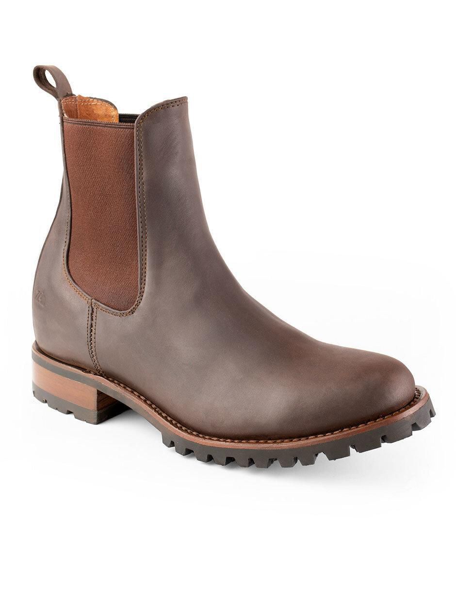 Botín de piel para hombre