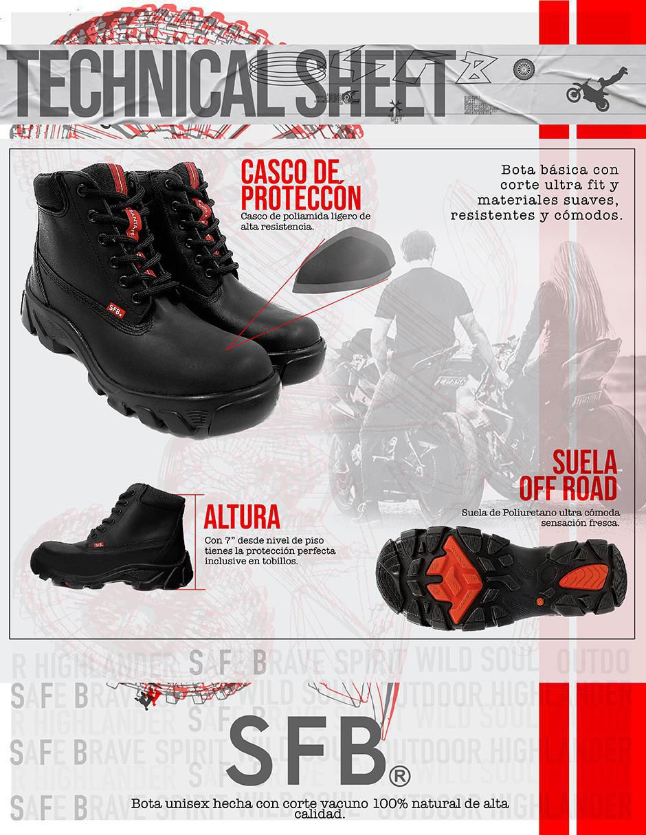 Bota de piel para hombre 10