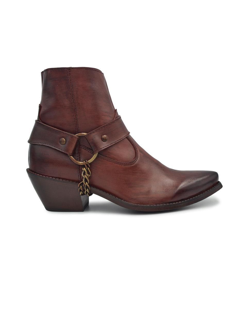 Botín de piel para hombre
