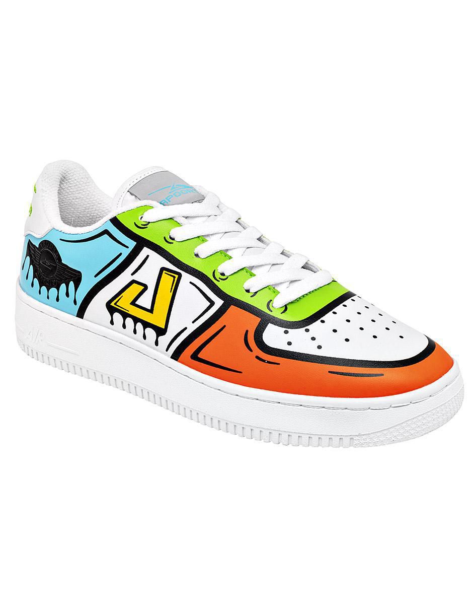Tenis de piel para hombre