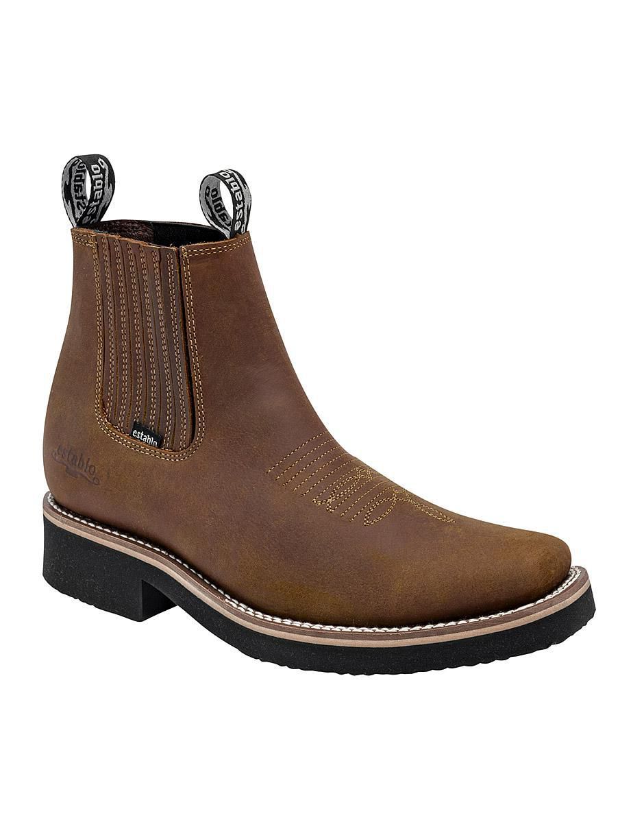 Bota de piel para hombre