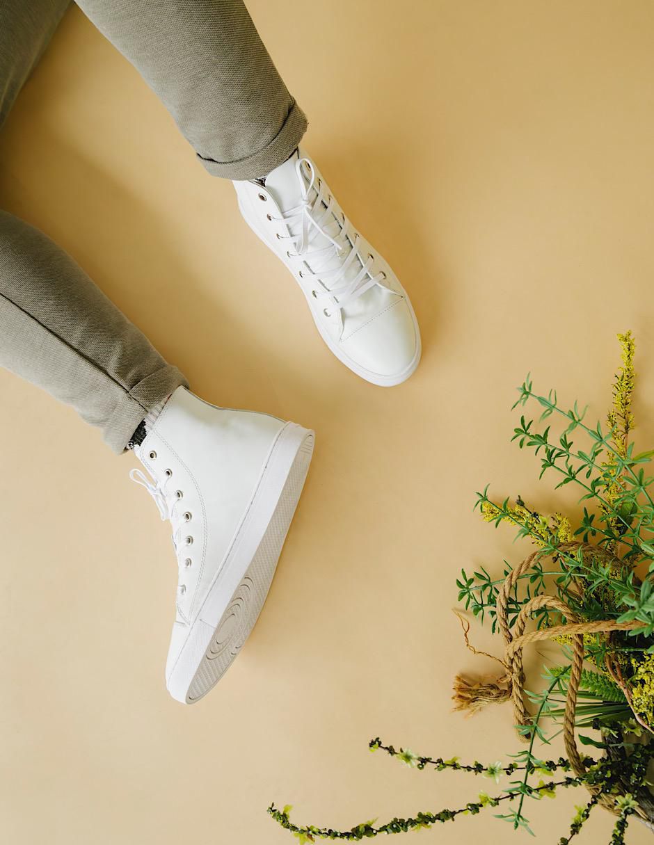 Tenis de piel para hombre 2