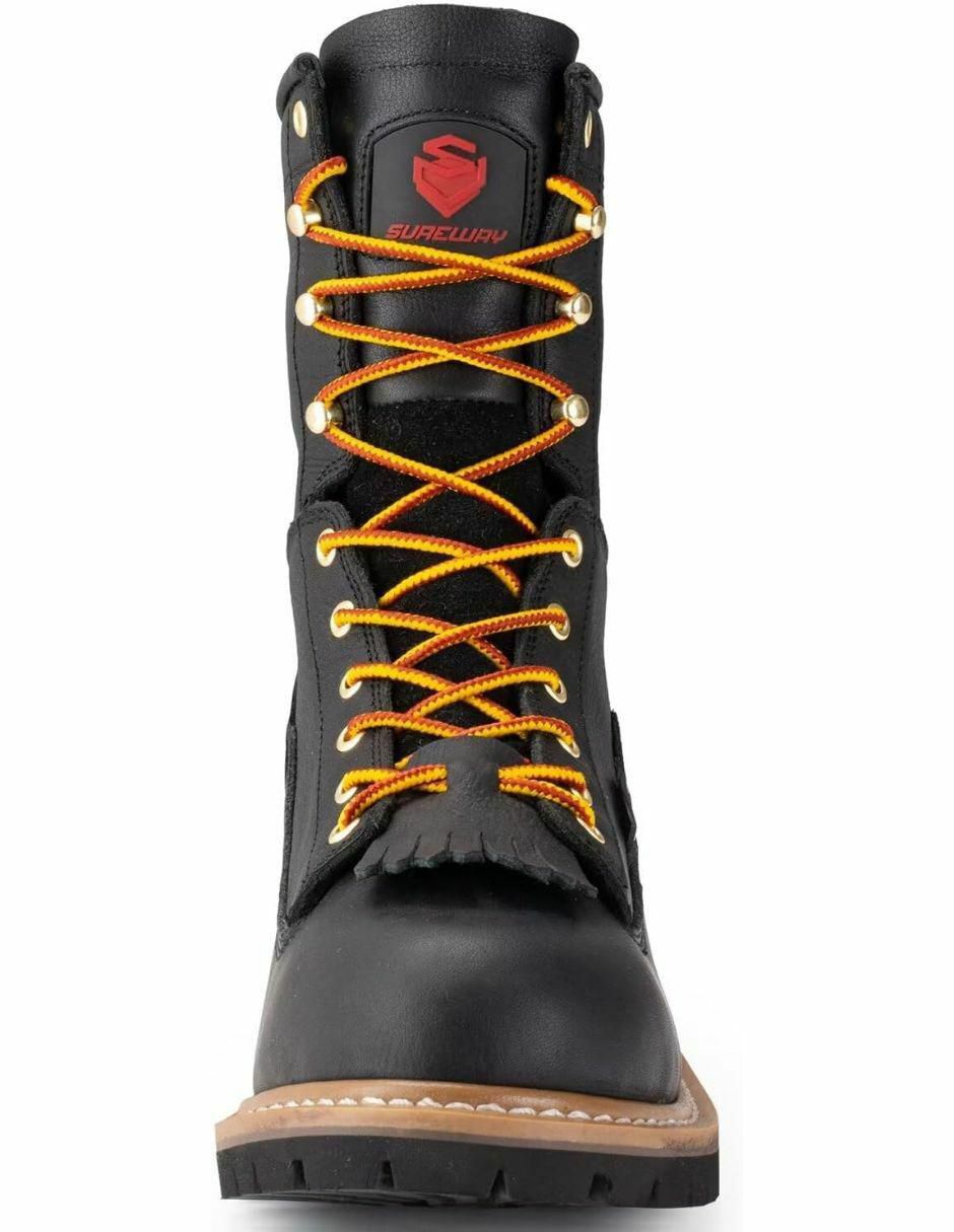 "bota" sureway "de" piel "para hombre"
