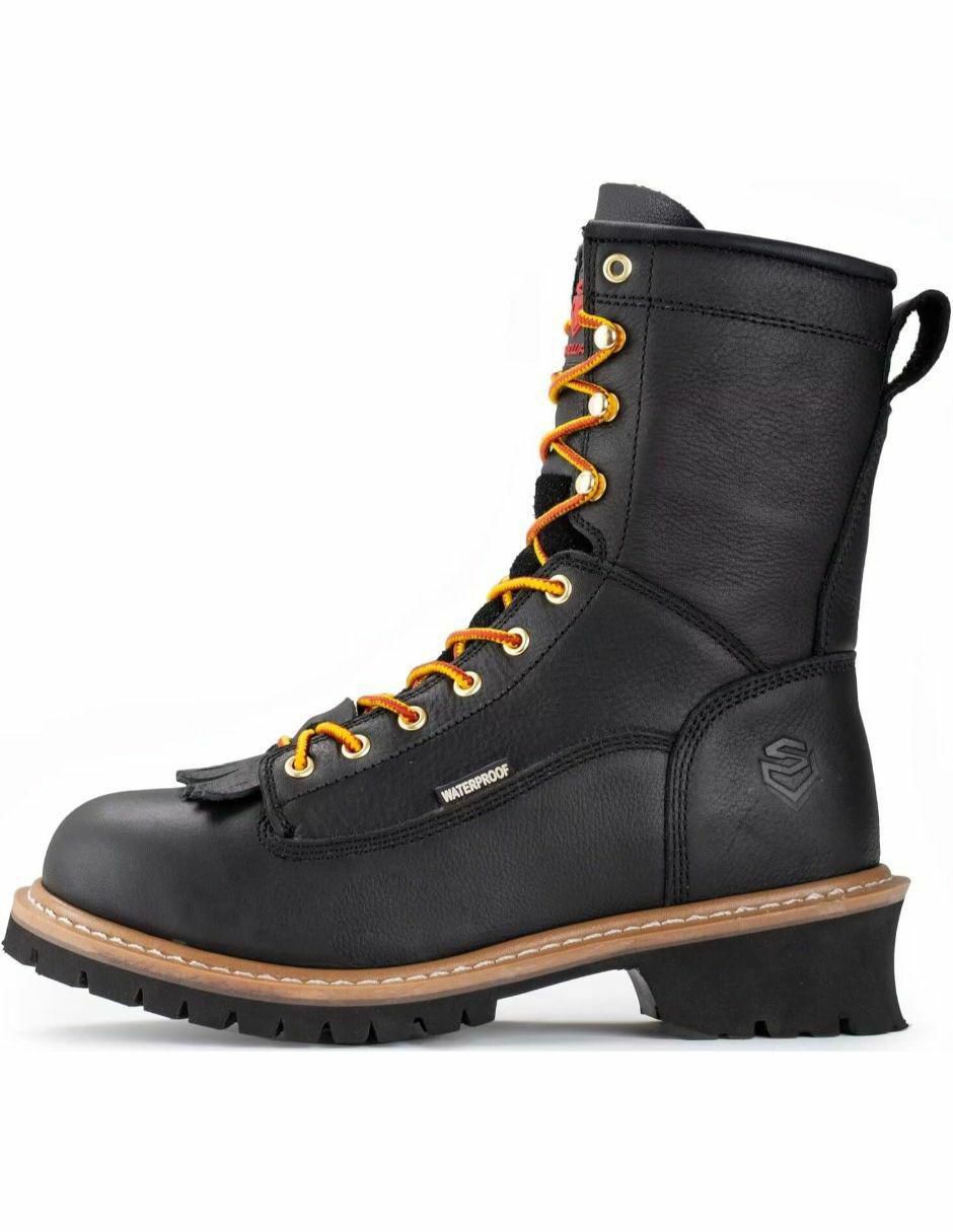 "bota" sureway "de" piel "para hombre"