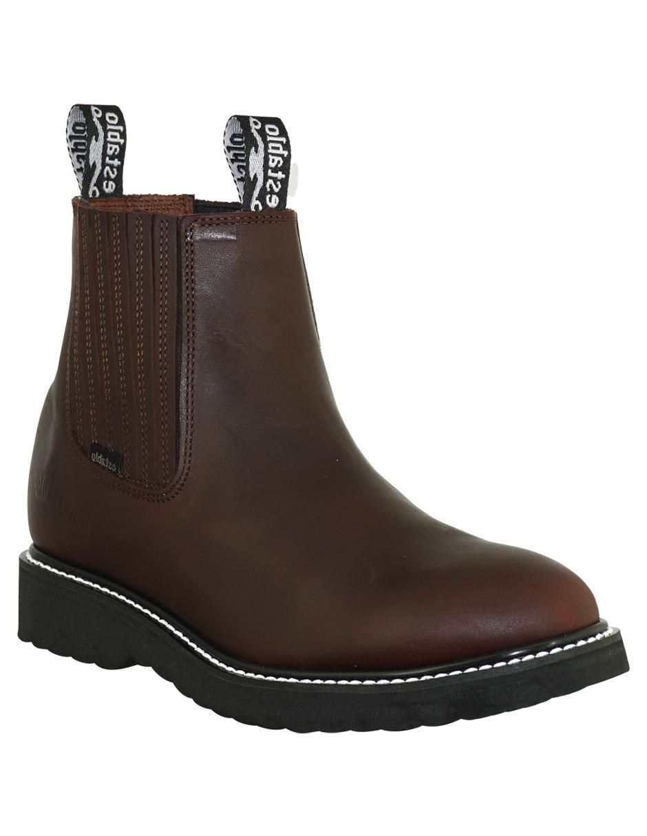 Botín de piel para hombre