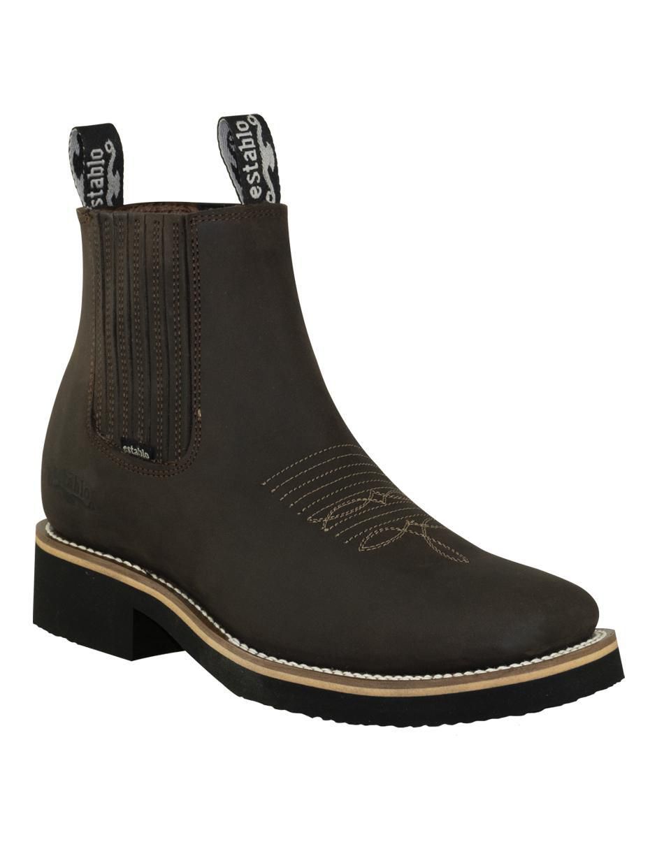 Botín de piel para hombre