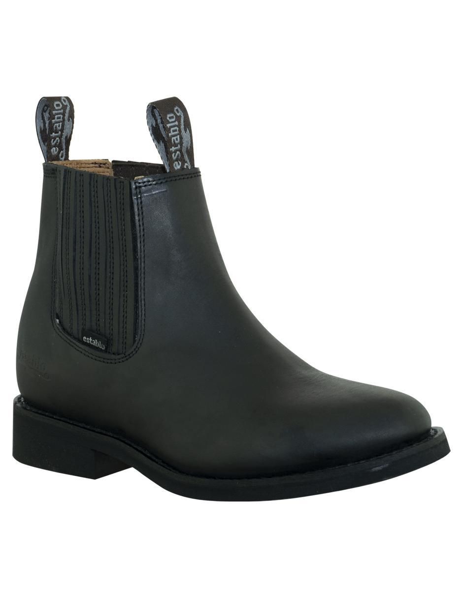 Botín de piel para hombre