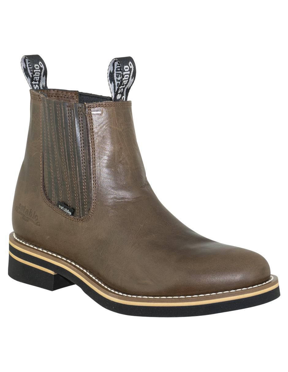 Botín de piel para hombre